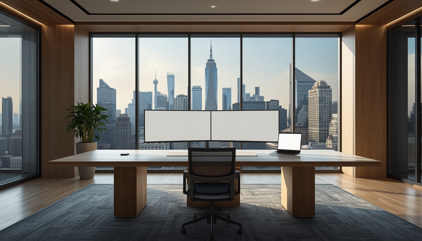 Executive office environment representing the context an operational intelligence dashboard is used in